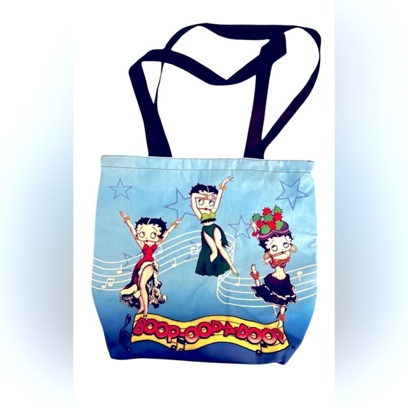 Betty Boop Handbags - Betty Boop Dancing Style Tote Bag – Double-Sided Design